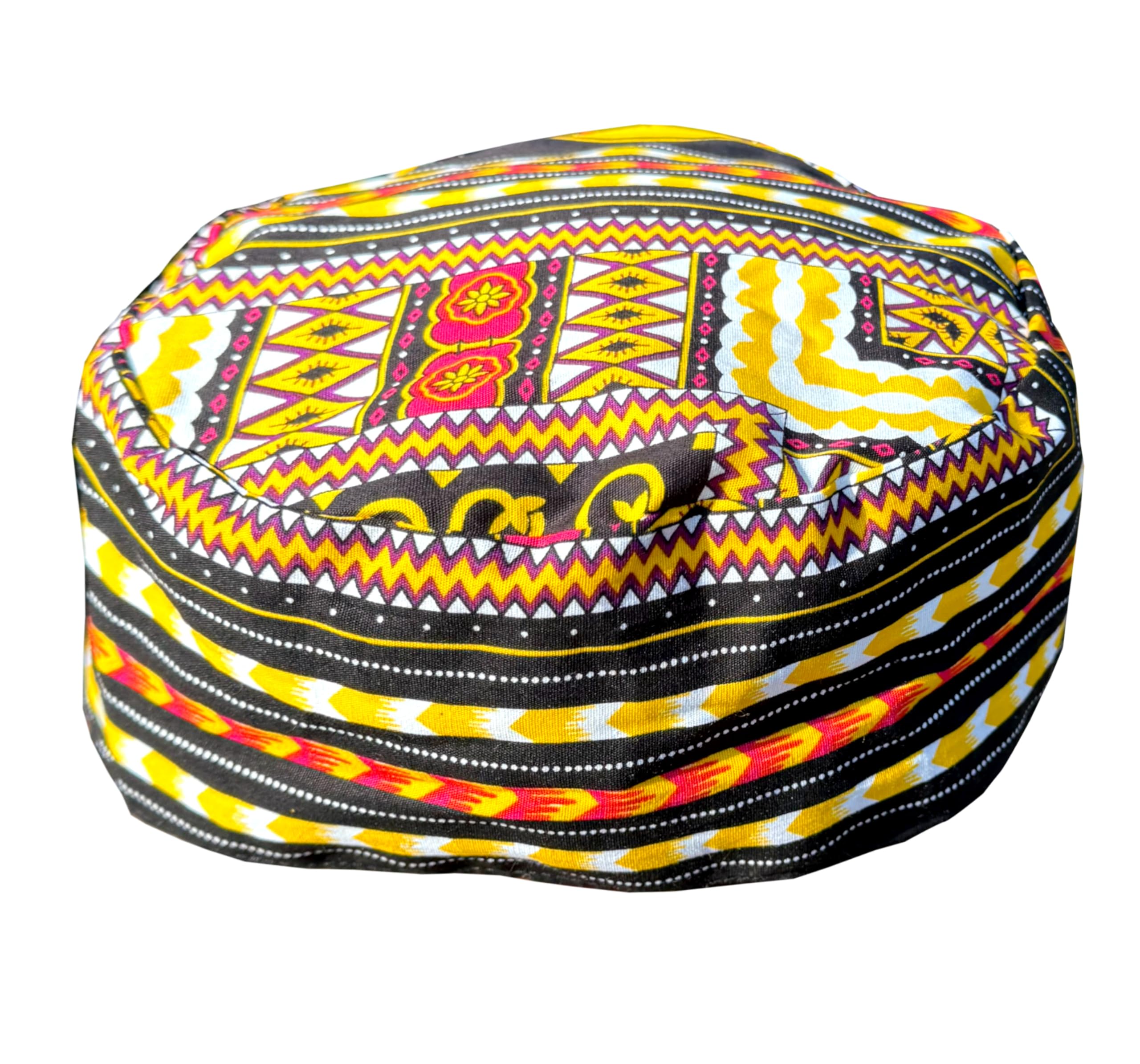 DA'IKI African Dashiki Kufi Hat Africa Kente Pattern Kofi Hat Afrikan Cap - Image 3