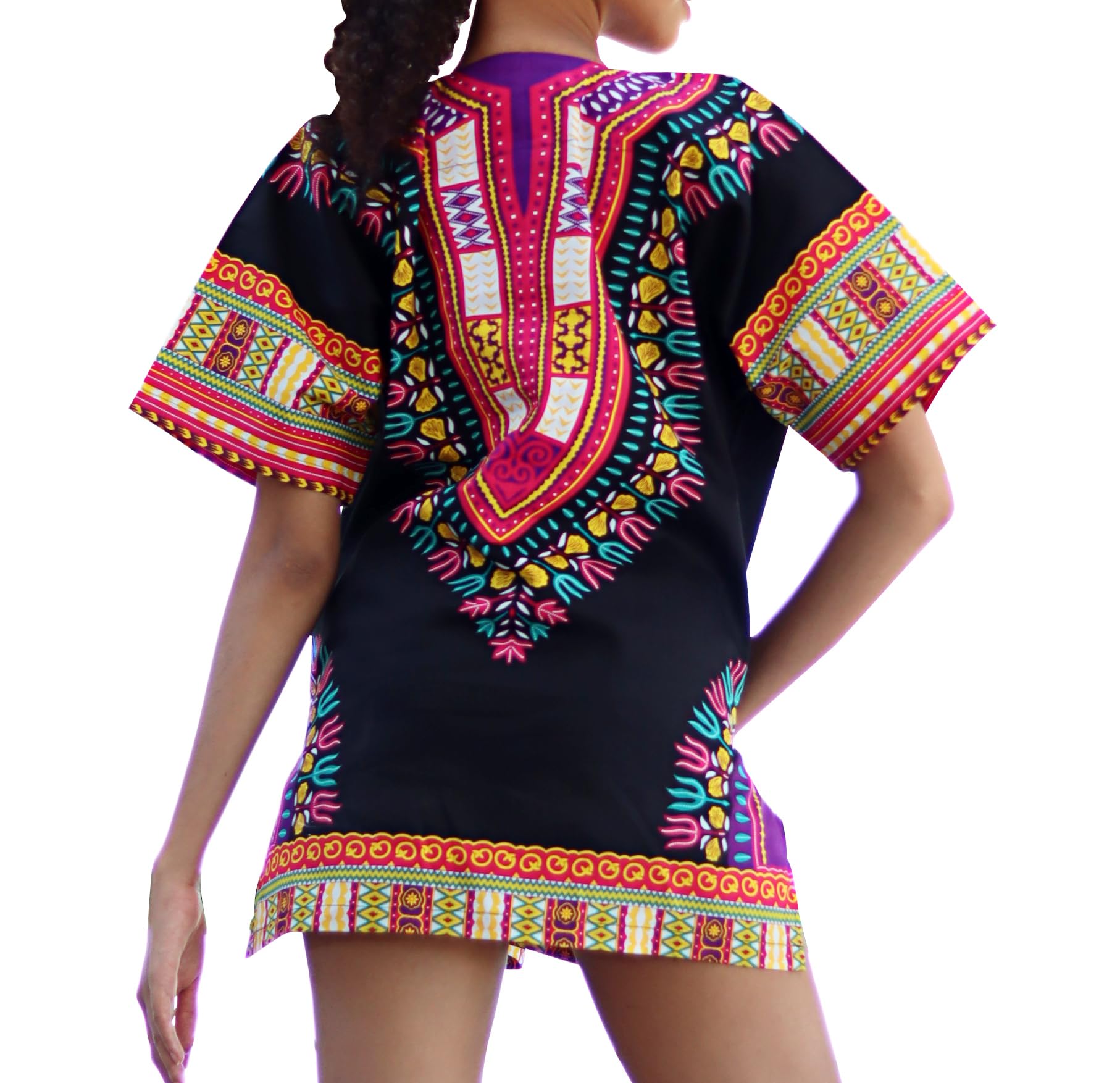 DA'IKI Dashiki Cotton Shirt African Tribal Kaftan Boho Caftan Unisex - Image 4