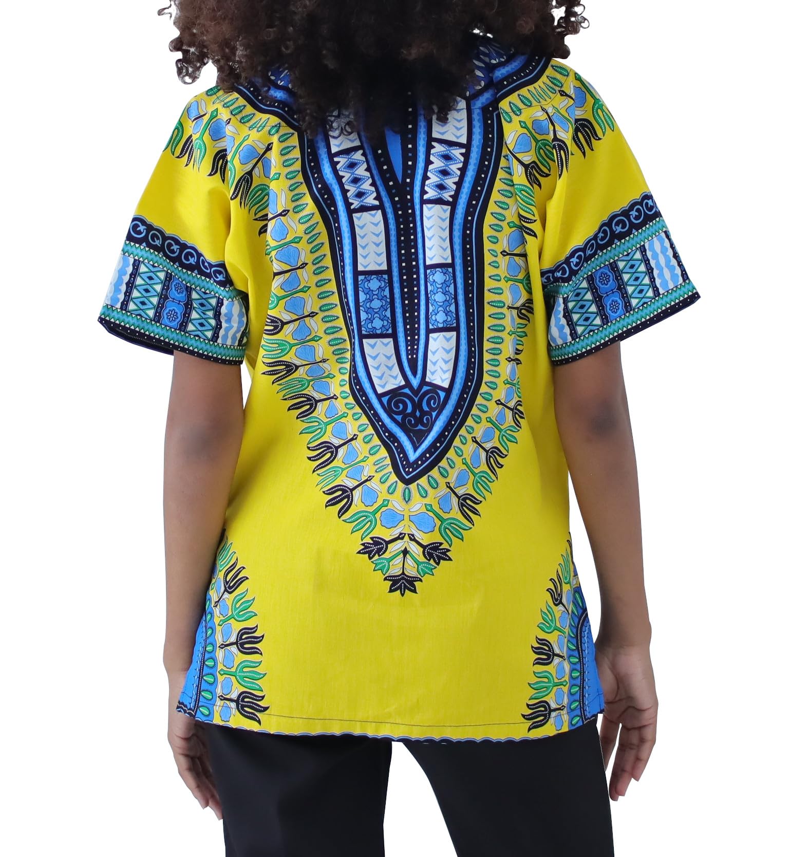 DA'IKI Dashiki Cotton Shirt African Tribal Kaftan Boho Caftan Unisex - Image 3