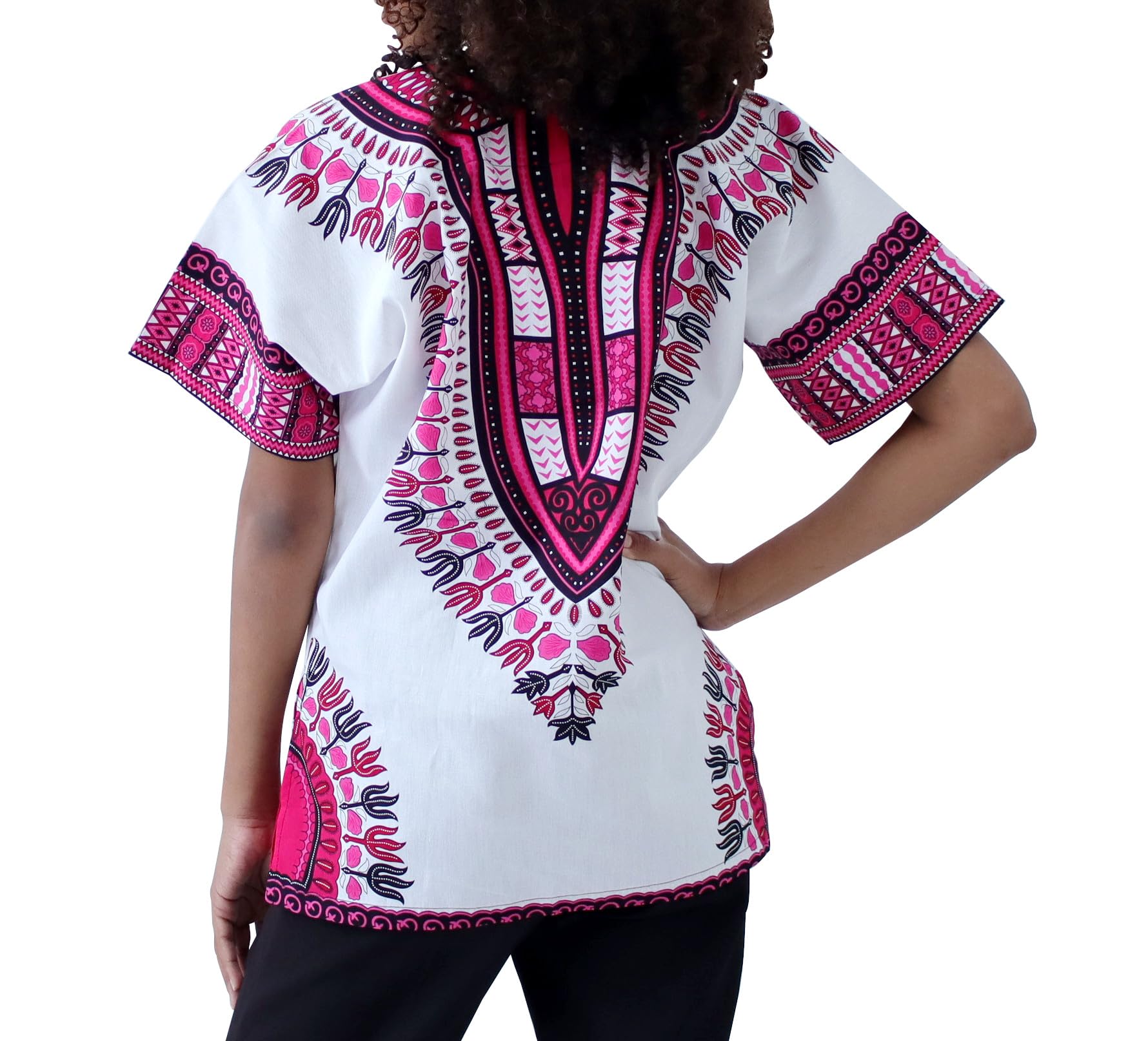 DA'IKI Dashiki Cotton Shirt African Tribal Kaftan Boho Caftan Unisex - Image 4