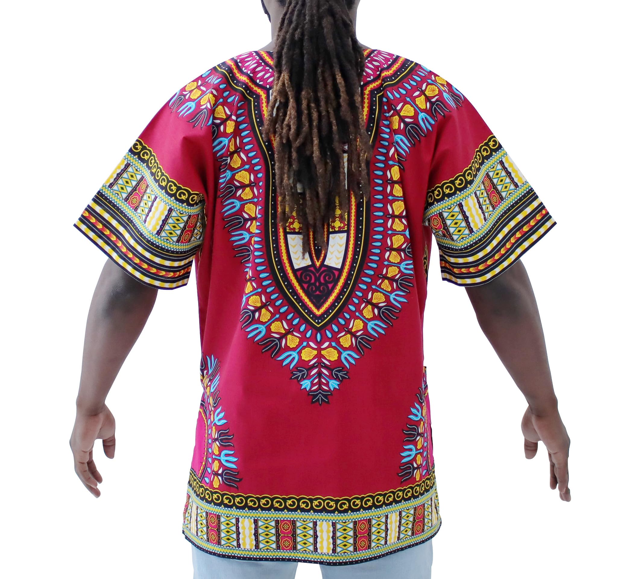 DA'IKI Dashiki Cotton Shirt African Tribal Kaftan Boho Caftan Unisex - Image 4