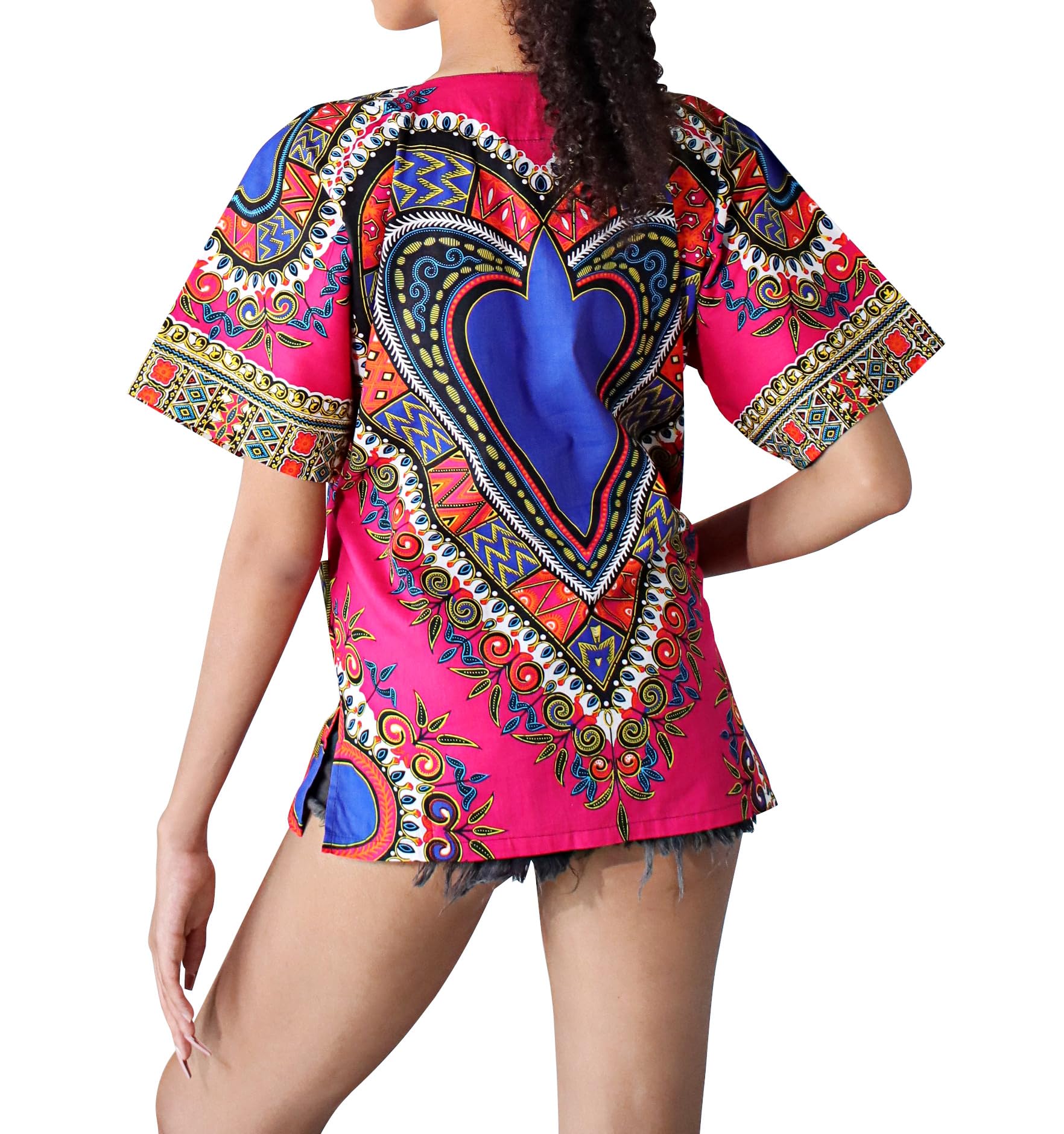DA'IKI Dashiki Cotton Shirt African Tribal Kaftan Boho Caftan Unisex - Image 4