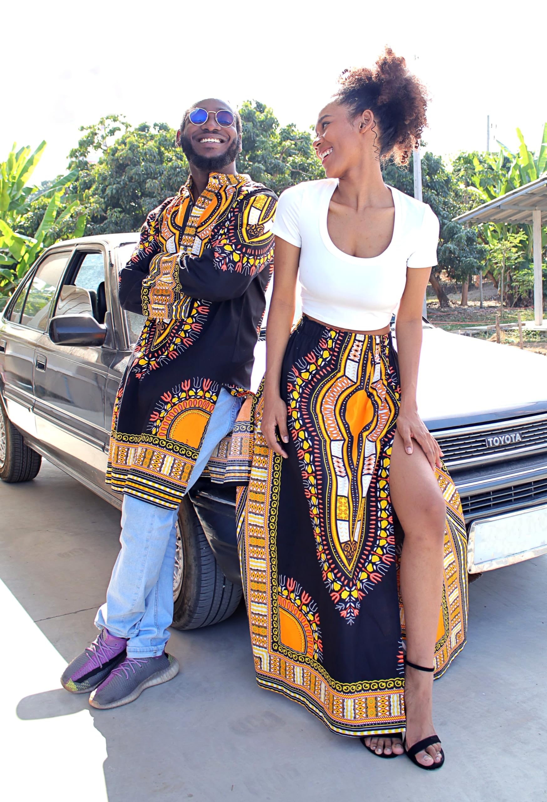 DA'IKI Formal Kurta Long Sleeve Stand Up Collar Button Down Kaftan Cotton Dashiki Tunic - Image 4