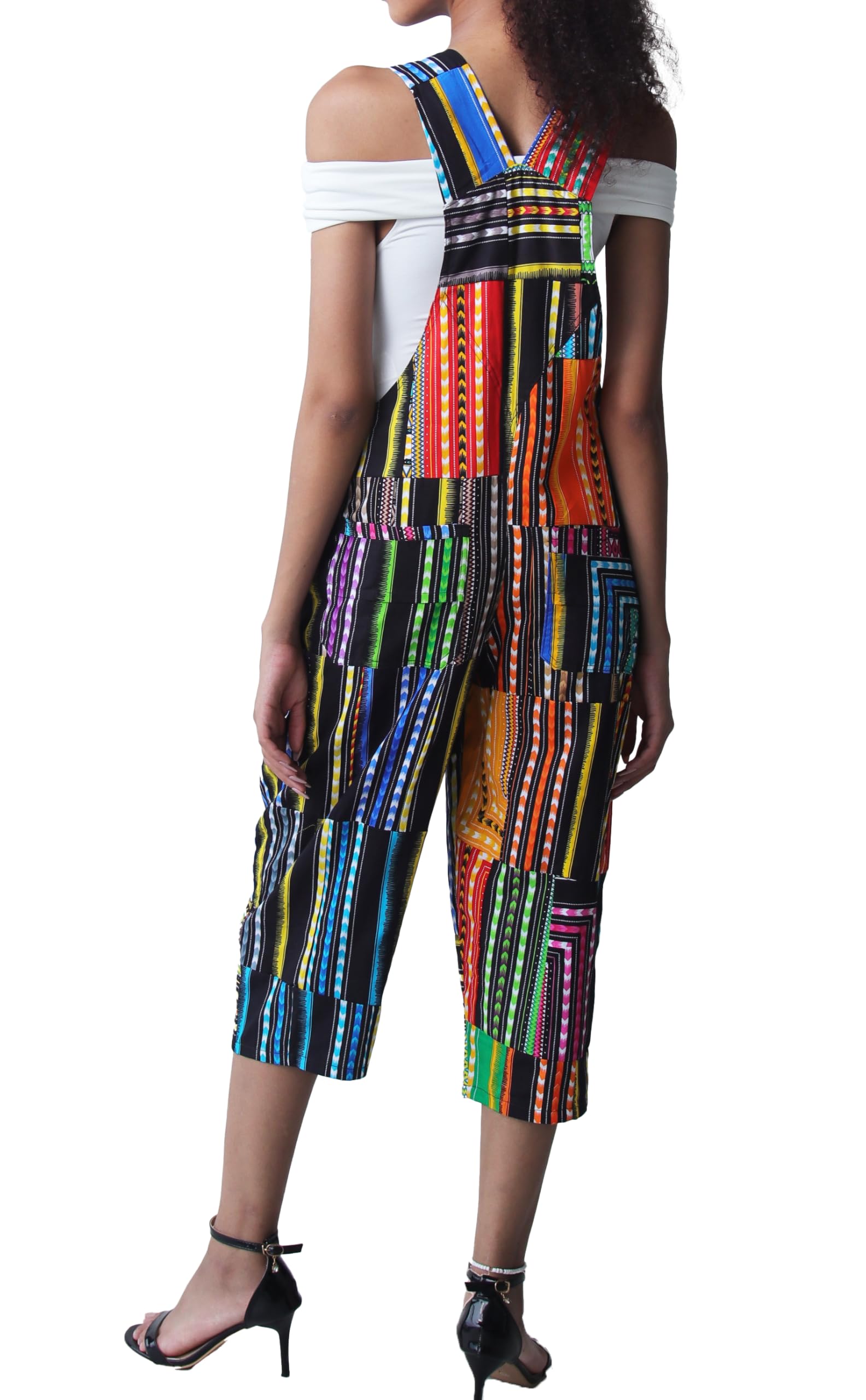 DA'IKI Onepiece JumpSuit Capri Leg Vintage TouchUp Dashiki Art in Cotton - Image 3